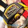 Berömd fancy watch RM Wristwatch Series RM011 Yellow Ceramic Limited Edition Fashion Leisure Sports Wrist