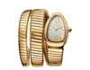 U1 Toppkvalitet AAA Designer Brand Watch Women Ladies Snake Shape Diamond Style Watches Luxury Rostfritt Steel Band Quartz Clock Fashion Montre de Luxe Arm Wristwatches