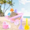 Sand Play Water Fun Kids Beach Sand Toys Set 7 Piece Set Of Beach Toy For Children Playing In The Water Durable Beach Shovels RakesTool Kit Great 240321