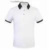 T-shirts pour hommes polo de luxe nouvelle mode chemise de broderie à rayures classique coton blanc noir bleu polo de créateur