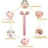 Face Massager Electric roller beauty stick vibrating facial massage roller facial lifting anti wrinkle skin care roller facial weight loss tool 240321