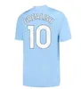 24 25 HAALAND SOCCER JERSEY DE BRUYNE GREALISH Mans Cities Sterling Mahrez Foden Fan Player Versione 2023 2024 Tops da calcio Kit Kit Kit Kit Attrezzatura