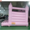 4.5x4.5m (15x15ft) Free Ship Outdoor Activities USA stock! Pink White Inflatable Bouncer Wedding Bouncer Customized Wedding Event Jumping House Moonwalk for sale