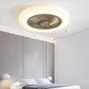 Inteligentne wentylatory wentylatora sufitowego z światłami zdalnego sterowania sypialnią wystrój wentylatora lampa wentylatora 52 cm Niewidzialne ostrza powietrza