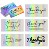 Thank You Card Folding Wreath Design Print Gratitude Handwriting Greeting Cards Wedding Birthday Party Flower Shop 5*9CM