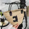 Женская дизайнерская летняя тканая корзина для овощей Arc De Beach Соломенная сумка-ведро Модная сумка Сумки на плечо Dhgate Stylisheendibags s