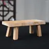 Dekoracyjne figurki Dekoracja ławki stojak na drewniane stołek ozdobny