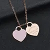 Jewelley Jewelry Heart Pendants Colliers Gold Collier pour femmes Colliers de costume de créateur juif à la mode