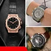 For Hublot strap BIG BANG Watchband stainless buckle tool Men real cow leather Rubber Watchband 26x19mm Brown Black 220622257P