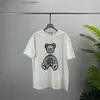 Mens Designer Clothing Famous T Shirt Letter Print Round Neck Short Sleeve Black White Fashion Men Women T Shirts S-2XL#68