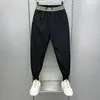 Pantaloni da uomo Abbigliamento Estivo Seta del ghiaccio Giunzioni ricamate Elastico Tendenza casual Slim-fit Harun Ropa Hombre