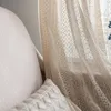 カーテンフック/ロッドウィンドウリビングルーム家庭用装飾の寝室の寝室のドレープのためのハーフブラックアウトカーテン 'レース