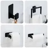 Toiletpapierhouders zelfklevende badkamer hardware accessoires set roestvrijstalen toiletpapier houder handdoek bar haak geen boren badkamerplank 240410