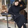 Casual Dresses Women's Autumn/Winter Knitted Dress Korean Version Fashion High Collar Versatile Style Slim Solid Color Bottom Long Skirt