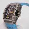 Emocionante relógio de pulso exclusivo RM Relógio RM030 Relógio Mecânico Automático RM030 Relógio Masculino de Liga de Titânio Data Oco Reserva de Energia Automático