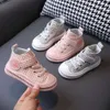 Canvas 2021 New Children's Soft Sole Girls 'Board Spring Autumn Cloth Boys and Babies High Top Shoes