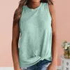 Canottiere Canotte Top in maglia da donna Canotta senza maniche Canotta estiva di base Canotta da donna di marca Un top circolare perfetto