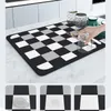 Table Mats 1 PCS Black White Big Placemat Cotton Flax Cloth Mat Pads Dining Placemats Mantel Individual Kitchen Accessories 50X60cm