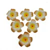 Flores decorativas grinaldas 10pcs 5-9cm havaiano frangipani pe espuma flor artificial diy headdress ovo decoração festa suprimentos gota ottlg