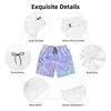 Herren-Shorts, buntes 3D-gedrucktes Brett, Sommer, abstrakte Kunst, Y2K, lustiger Strandmann, läuft, Surfen, schnell trocknende Badehose