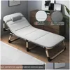 Camp Furniture Mti-Use Foldable Recliner Portable Office Bed Versatile No-Assembly Single For Home Outdoors Drop Delivery Sports Campi Otte1