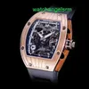 RM Watch Swiss Watch Tactical Watch RM015 Tourbillon Double Time Zone Rose Gold RM015 Manual Wristwatch