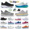 hoka bondi 8 carbon x2 clifton في الهواء الطلق الاحذية المسطحة الاحذية الرياضية أرجواني رخام رجالي السيدات البحر الأزرق أحذية رياضية المشي الركض