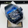 Хорошие наручные часы RM Коллекция наручных часов Руководство Rm61-01 Черная керамика Титан 5-го класса Шлицевой винт Желтый