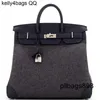 Totes handväska 40 cm väska hac 40 handgjorda toppkvalitet togo läderkvalitet äkta stor handväska handsewn med logo slivhårdvara qq qr56