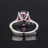 Designer Jewelry Luxury High Quality Ring S Silver High Carbon Diamond Pink Pigeon Egg Women's Ring Main Stone 10 * 11 Women Gift