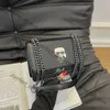 Мода Карл Лагерфилд Новая корейская креативная сумка для плеч цепь маленького квадратного дизайнера роскошного дизайнера поперечного кузова сумки женской сумочки 478