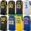 Jersey de baloncesto personalizado para hombre Stephen Curry Klay Thompson Draymond Green Andrew Wiggins Warriores Jonathan Kuminga Chris Paul Brandin Podziemski Looney