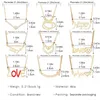 Pendant Necklaces Light Luxury Shiny Zircon Letter Love Necklace For Women Creative Design Retro Heart-Shaped Metal Jewelry