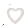 Party Decoration 13.5 18.5 25cm White Hollow Heart Foam Mould Craft Balls Valentine's Day Wedding Decor DIY Kids Favor