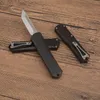 Specialerbjudande G3991 High End Auto Tactical Knife D2 Satin Blade CNC Aviation Aluminiumhandtag utomhus camping vandring EDC Pocket Knives med nylonpåse