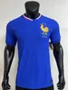 24 25 Euro Cup Franse nationale voetbalshirts spelersversie topkwaliteit heren voetbalshirts MBAPPE BenzEMA GRIEZMANN voetbaltenues voor kinderen thuis uit shirts AANPASSEN