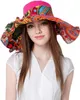 Women's Foldable Floppy Reversible Travel Beach Sun Visor Hat Wide Brim