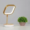 Table Lamps LED Desk Lamp Multifunctional Mobile Phone Wireless Charging Bedside Reading Night Light US Plug Gold