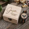 Bracelets Bobo Bird Montre en bois pour hommes Erkek Kol Saati Montres élégantes en bois Chronographe Montres à quartz militaires dans une boîte cadeau en bois