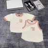 Tricots Nouveau Designer T-shirt Vêtements Vêtements Pour Femmes Pur Coton Col Rond À Manches Courtes Signe Lettre Imprimer