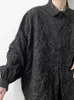 Gmiixder nicho tridimensional impressão sólida camisa unissex casais outono manga morcego camisa grunge solto blusa casual 240318
