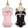 cosplay Anime Kostuums Halloween Oren Konijn Kat Leuke Cosplay Komen Sexy Badpak Roze Zwart Lingerie Vrouwen Meisje Lolita Anime BadpakC24321