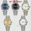 Datejust 126334 36/41 MM Relojes de movimiento Hombres 28/31 MM Correa chapada en oro Orologi Negro Rosa Diamante Diseñador Reloj Vintage Simple Xb03 B4
