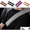 Cintos de segurança Acessórios 2 Pcs Almofadas de cinto de segurança de carro P Soft Seatbelt Er Almofada Shoder Strap Protector Mobile Er7203516 Drop Delivery Auto Ot4Op