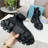 Designer-Stiefel für Damen, Rois-Stiefel, Monolith-Stiefel, Stiefeletten, Martin-Stiefel, echtes Leder, Nylon, abnehmbare Tasche, Bootie, militärisch inspirierte Kampfschuhe, Größe 35–45