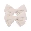 Hair Accessories 1-5PAIRS Boutique Hairpin Not Easy To Scratch Sweet Printed Bow Childrens Headwear Pari Smooth