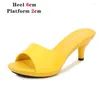 Slippers Summer Low-heeled Women Shoes Clear Heels Patent Leather Sandals Sexy Crystal Low Slides Party Woman Mule