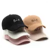 Ball Caps Damen Baseballmütze Plüsch Dicke Warme Winter Für Mann 2024 Trendy Buchstaben Stickerei Hüte Frauen