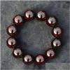 Autres accessoires de mode Petite feuille de bois de santal rouge Chaîne à main Fl de Gold Star Haute densité d'huile Ancien matériau Perles de Bouddha Wen Playi Otr8M
