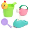 Sable jouer eau amusant 4 pièces bébé salle de bain jouets plage jouets ensemble bébé bain jouets bébé natation caneton shampooing tasse douche plage enfants jouets 240321